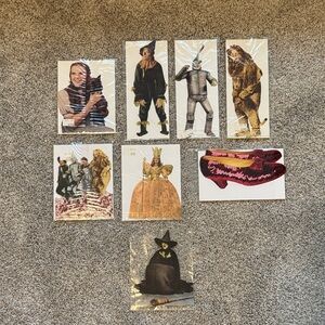 Wizard of Oz Character Vintage Character Greeting Card Set Lot of 8 Never Used